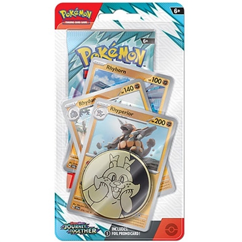 Journey Together - Premium Checklane Blister - Rhyhorn, Rhydon,Rhyperior - Pokemon kort